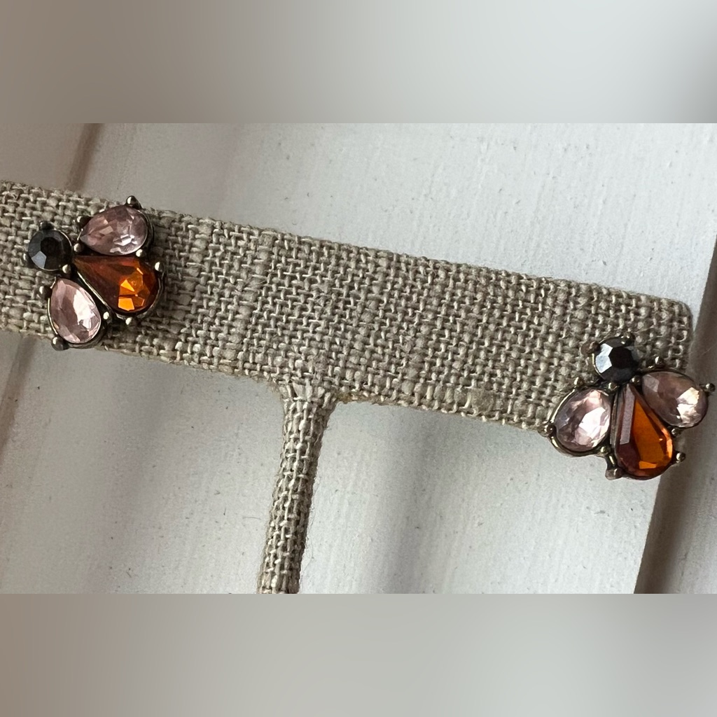 Crystal Accent Bumble Bee Earrings 12$
